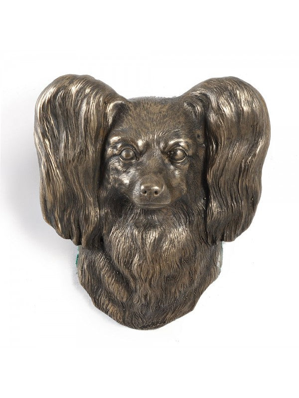 Papillon-figurin brons