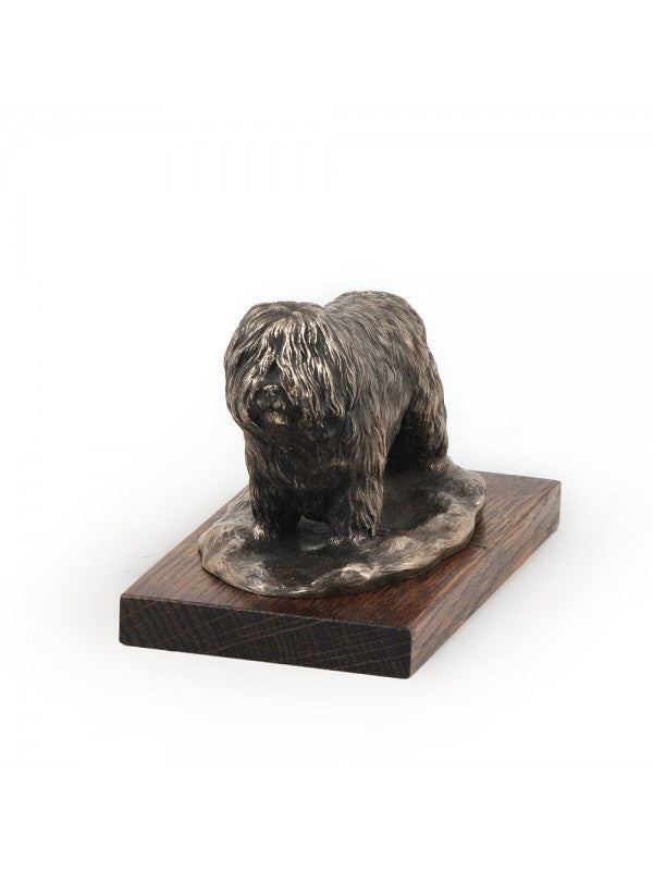 Polski owczarek nizinny-statyett brons