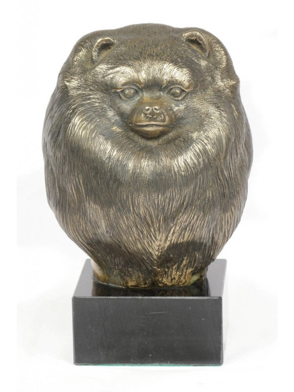 Pomeranian-figurin brons
