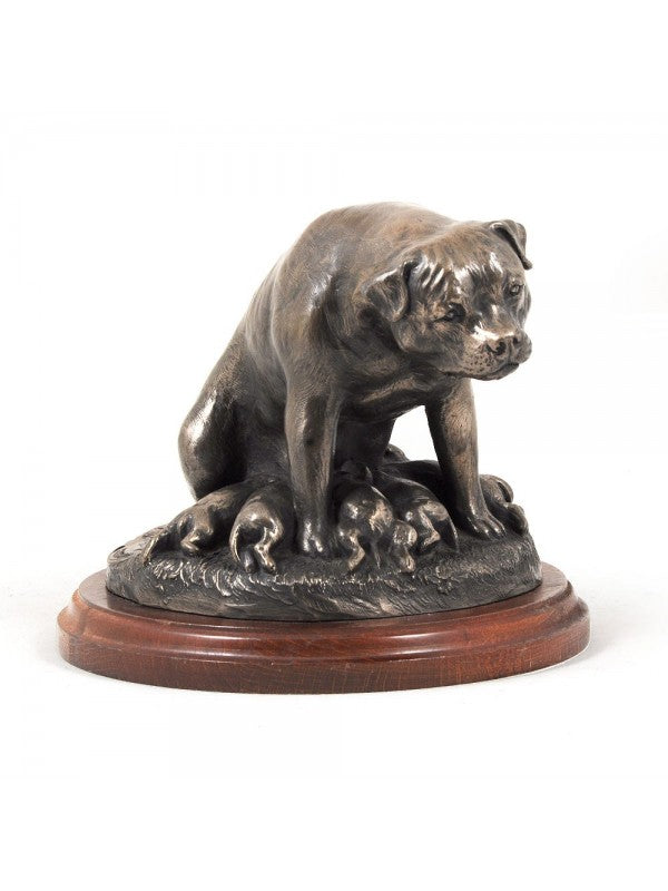 Rottweiler-statyett brons