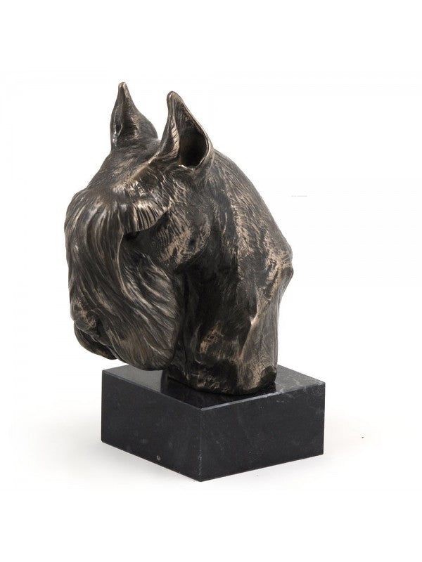 Schnauzer-figurin brons