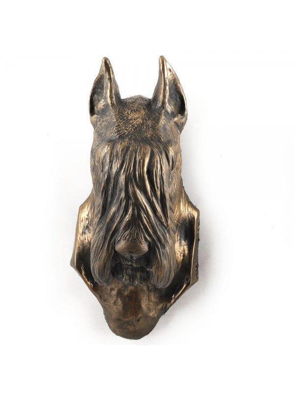 Schnauzer-figurin brons