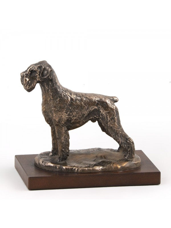 Schnauzer-statyett brons