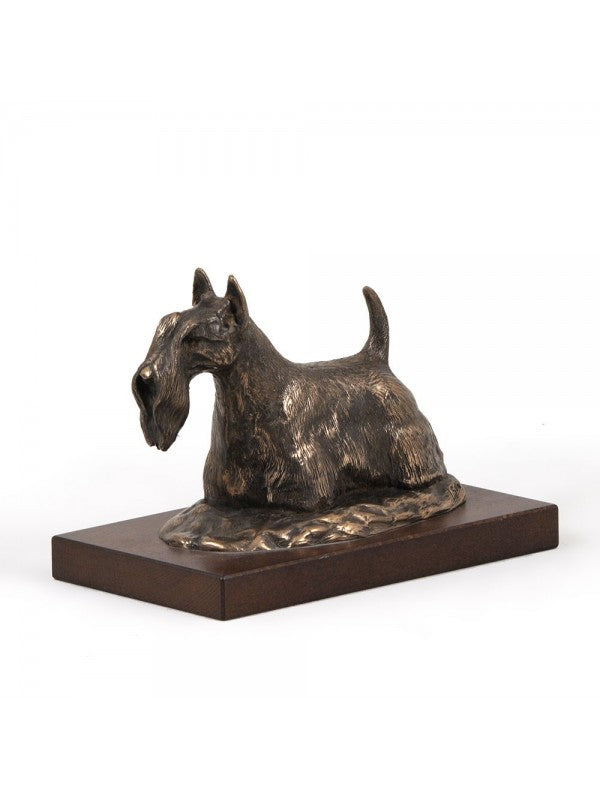 Skotsk terrier-statyett brons