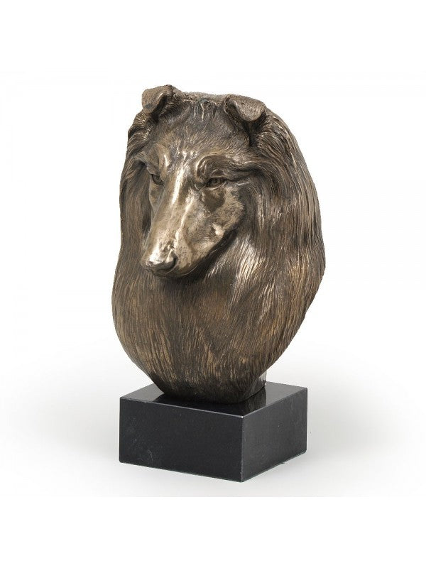 Shetland sheepdog-figurin brons