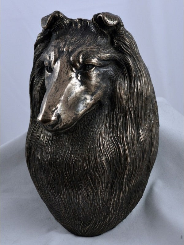 Shetland sheepdog-figurin brons