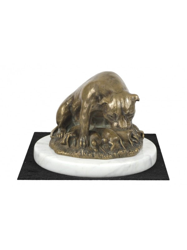 Staffordshire bullterrier-statyett brons