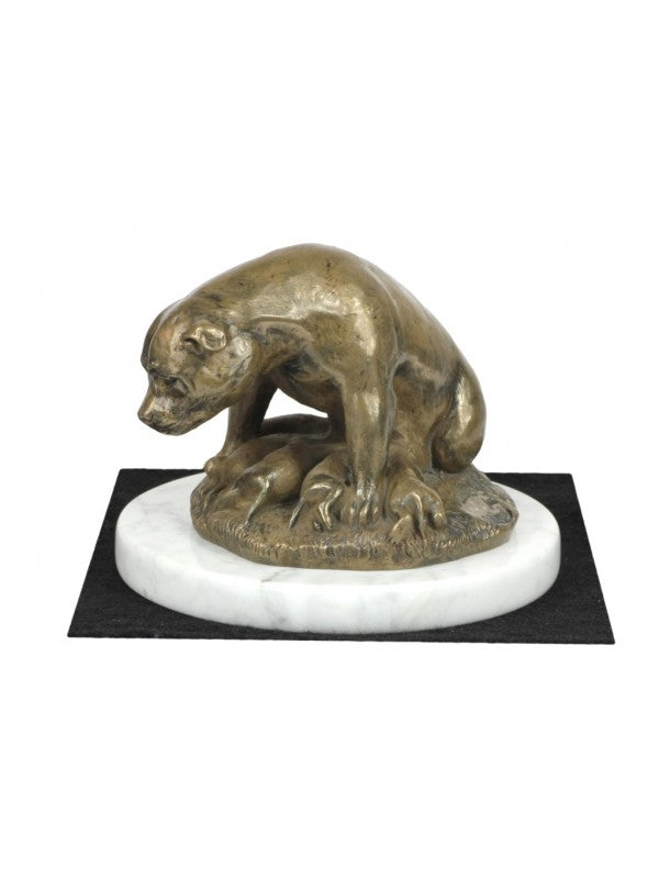 Staffordshire bullterrier-statyett brons