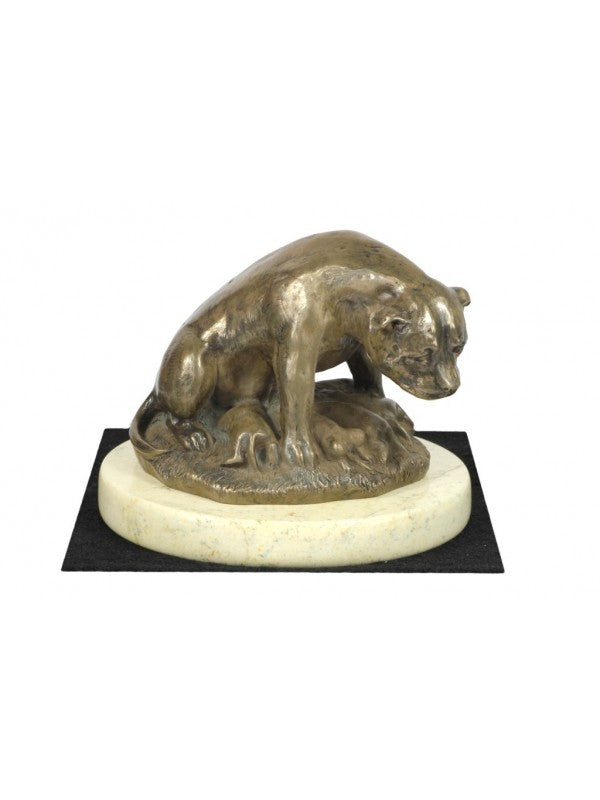 Staffordshire bullterrier-statyett brons