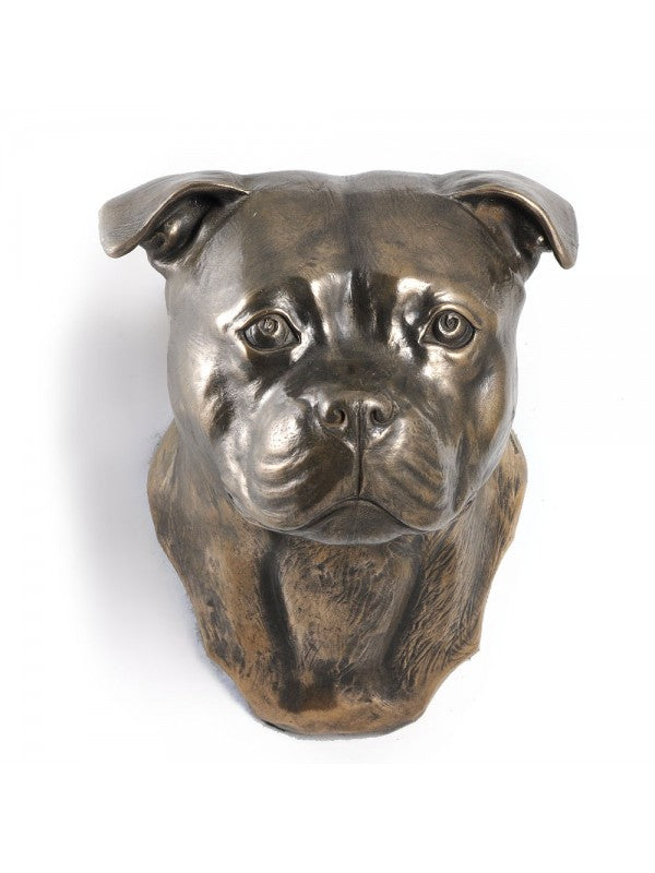 Staffordshire bullterrier-figurin brons