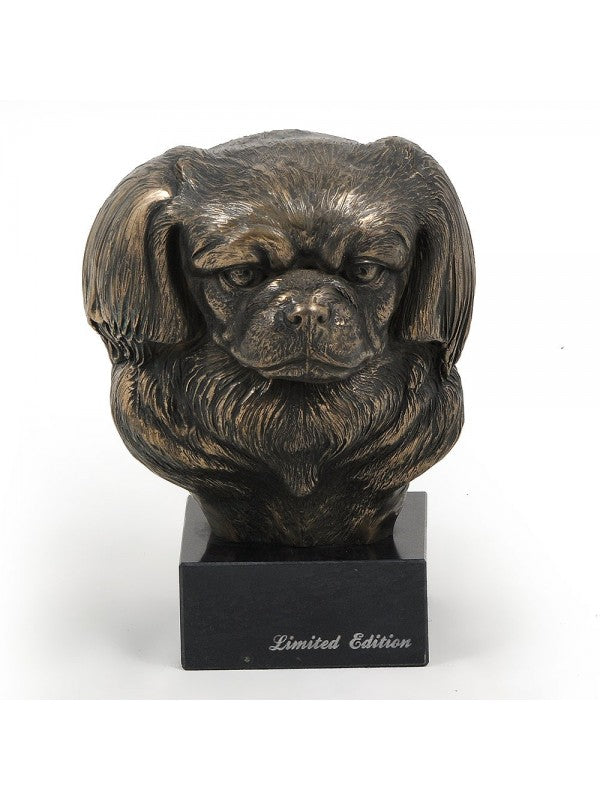 Tibetansk spanie-figurin brons