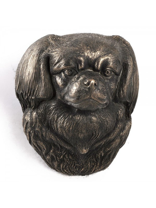 Tibetansk spaniel-figurin brons