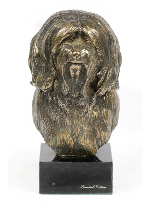 Tibetansk terrier-figurin brons