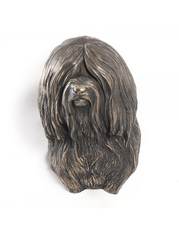 Tibetansk terrier-figurin brons
