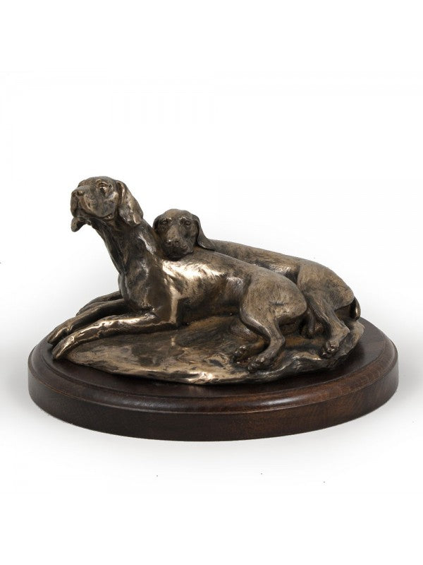 Weimaraner-statyett brons