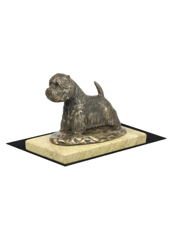 West highland white terrier-statyett brons