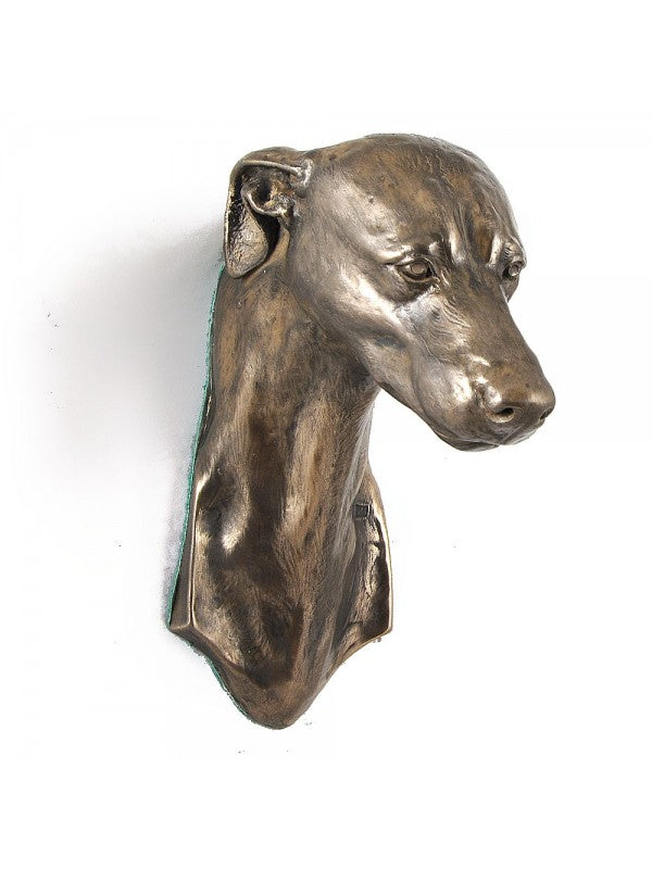 Whippet-figurin brons