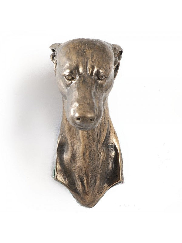 Whippet-figurin brons