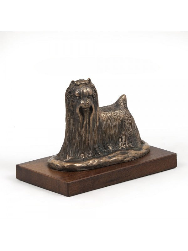 Yorkshireterrier-statyett brons